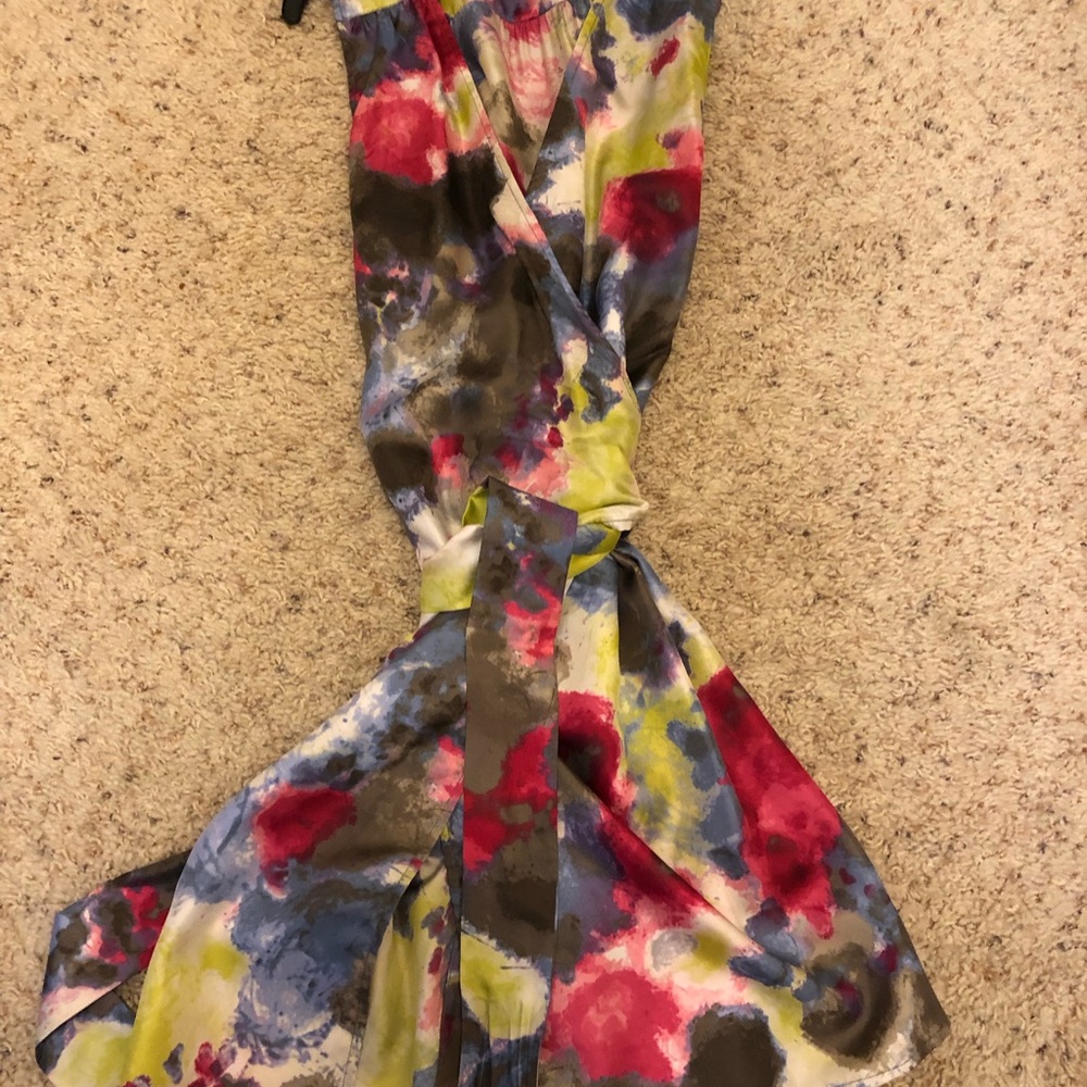 Banana Republic silk wrap dress